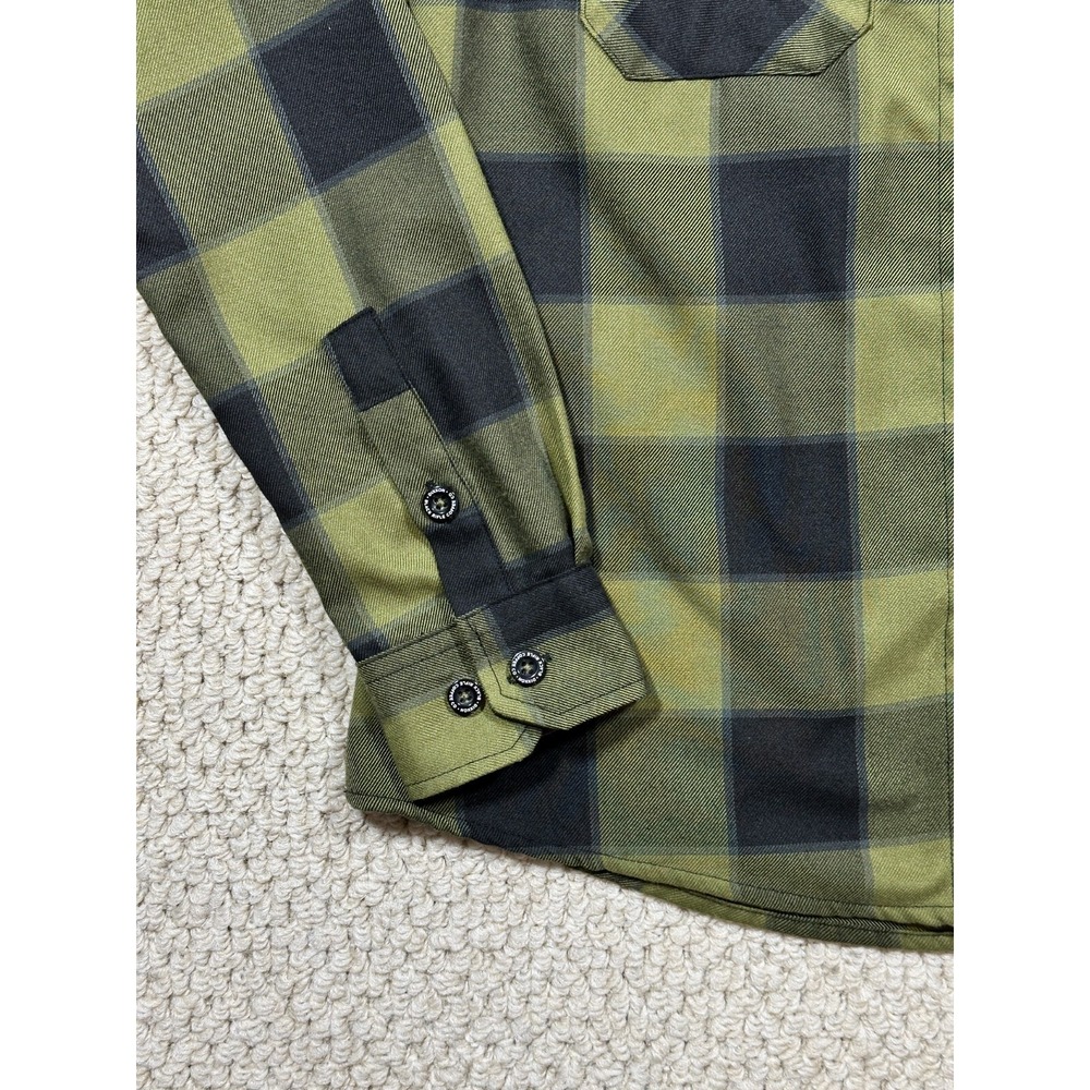 Dixxon Flannel Womens M Green Plaid Black Rifle Coffee Co Long Sleeve Shirt - Picture 8 of 14